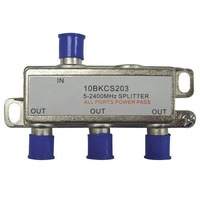 Cabac 05FSPLT3 Foxtel Approved 3 Way 5 2400MHZ F Type Antenna TV Splitter