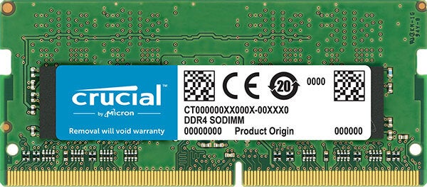 Crucial 8GB DDR4 SODIMM 2400MHz CL17 Unbuffered Single Stick Laptop Memory