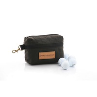 Didgeridoonas Golf Balls and Tees Bag durable oilskin outer zipped pocket
