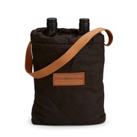 Didgeridoonas Durable & Waterproof Oilskin Easy to Carry Two Wine Bottles Cooler Bag