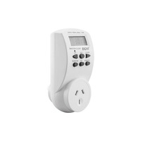 7 Day 24hrs Mains Digital LCD display Electrical Timer 12 24 Time 10A 2400W Max