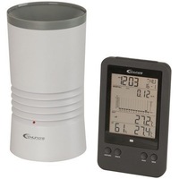 Digital Rain Gauge with Temperature Alarm with Ice-Alert Function LCD Display Unit
