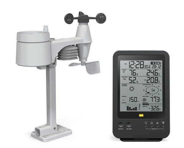 Digitech Digital Weather Station with Monochrome Display clear LCD screen