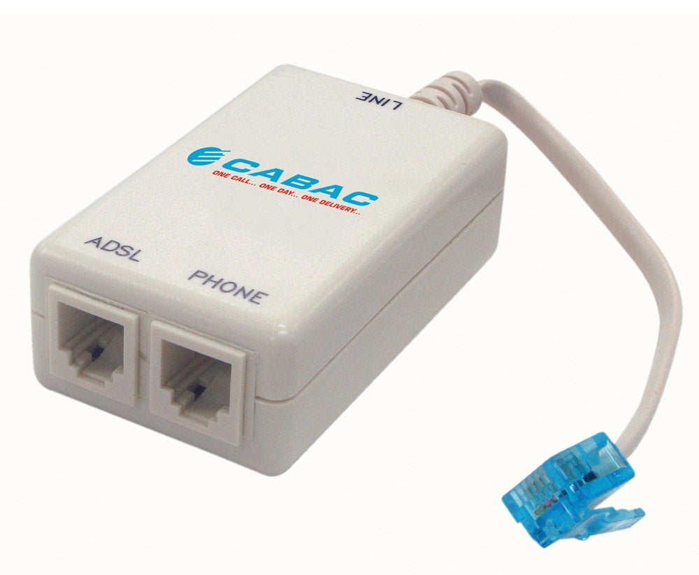 Cabac Digitech Mode-3 Connection Telstra Listed Splitter Filter Inline ADSL2 Plus