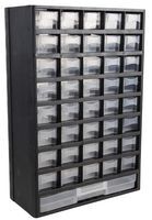 Duratool 40 Compartment Wall and Desk Mount Storage Cabinet 444mm x138mm x310mm