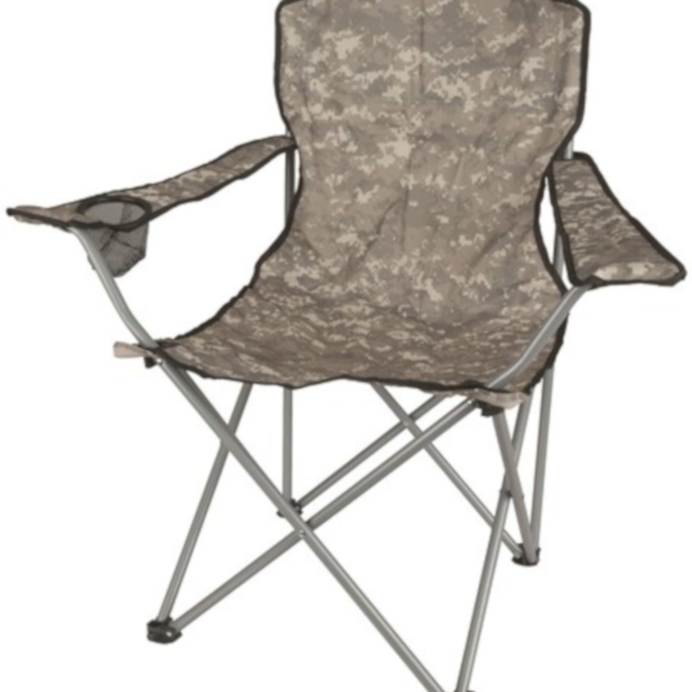 Folding Camping picnic Chair up to 120kg with camouflage design and Carry bag