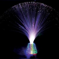 Heebie jeebies 34cm Tall Vibrant Colours & Foating Glitter Wheeler's Optic Fibre Lamp