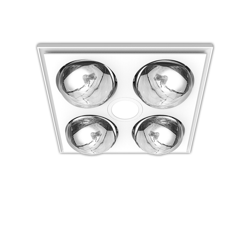 Buy Heller 3 in 1 Ceiling Bathroom Exhaust Fan w Heater Heat Globes LED