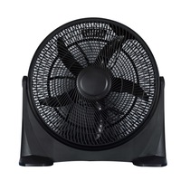 Heller 50cm High Velocity Cooler Floor Desk Circulator 3 Speed Cooling Fan Black