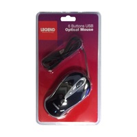 Legend Musbpot 6 Button USB Wired Optical Mouse
