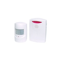 S5322 Wireless PIR Chime Alert IP44 System 3 x AAA Batteries