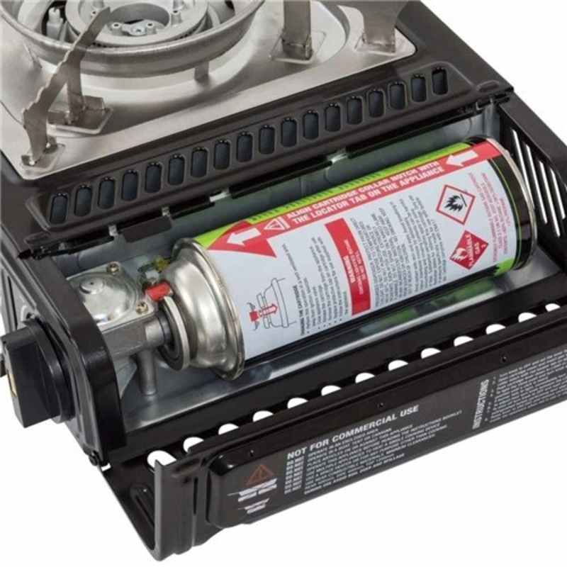 Gasmate Portable Butane Gas Stove Solid Steel Construction with Storage