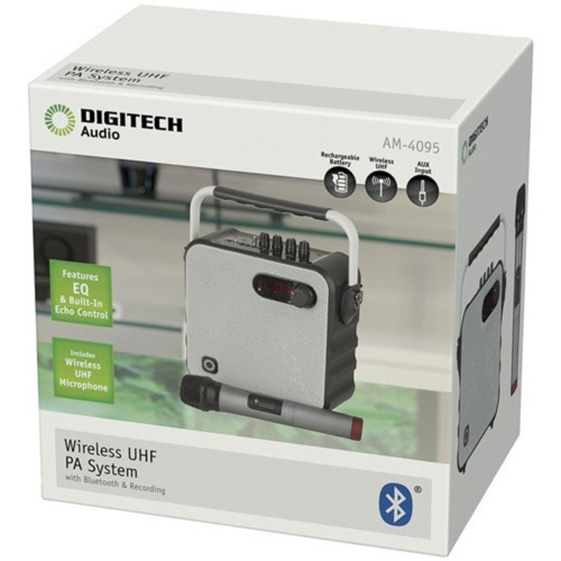 Buy Digitech Portable Wireless UHF PA System with Microphone MyDeal