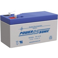 POWER SONIC PS1212 12V 1.4Ah F1 Terminal SLA Sealed Rechargeable Battery