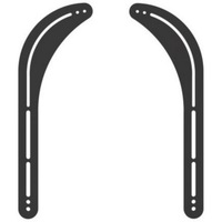 Prolink 15Kg Steel Material Black Soundbar Speaker Brackets