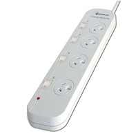 Sansai 4 Outlets Ways Individually Switch Powerboard with 2 Extra Wide Outlets