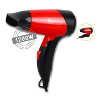 Sansai 2 Speeds Settings Compact Foldable Handle Travel Hair Dryer Red