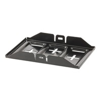 Powertech Small Battery Securing Tray pressed out of 1.2mm mild steel Vinyl