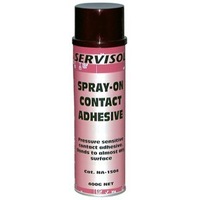 Servisol Spray-On Contact Adhesive Can Bonds to Paper Fabric Leather Rubber foam