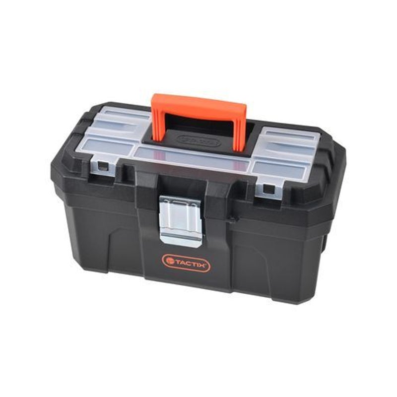 Buy Tactix 400mm Tool Box Built-in Compartments to House Smaller Items -  MyDeal