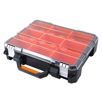Tactix 9 Compartment Trade Quality Organiser with Aluminium latches