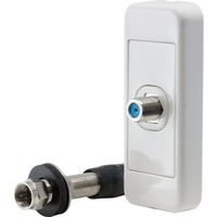 Aerial Industries Caravan Wallplate 25-35mm Inside & Outside TV Cable Connector 