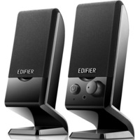 Edifier USB Powered Compact Multimedia Speaker 3.5mm AUX Flat Panel Design Black