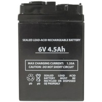 6V 4.5Ah Spring Terminal Sealed Lead Acid Battery to Suit Rechargeable Fans
