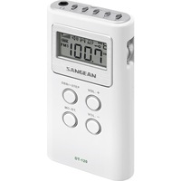 SANGEAN DT-120 FM AM Radio Pocket Size with Earphones Pll Synthesized White 
