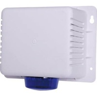 Standard Plastic Siren Cover with Siren and Strobe 25W Power White