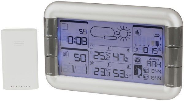 Digitech Wireless Weather Station with Outdoor Sensor Clock Alarm Barometer