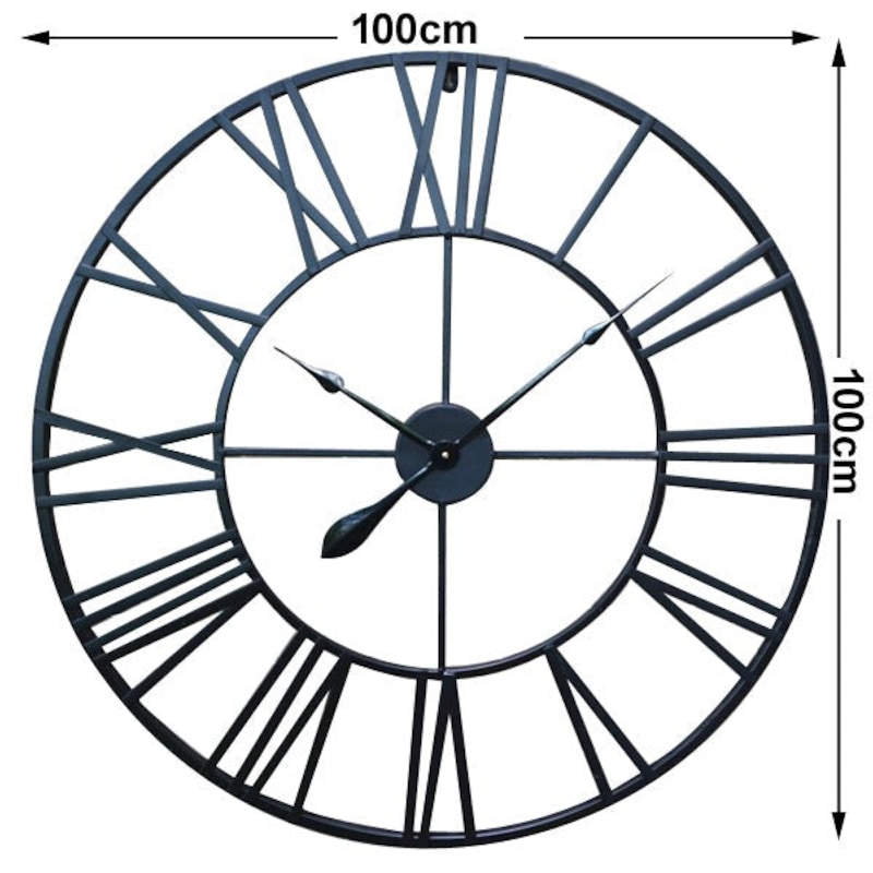 100cm Round Wall Clock Metal Industrial Iron Vintage French Provincial Antique Clocks 880921987860 - French Provincial Wall Clocks Australia 100cm Round Wall Clock Metal Industrial Iron Vintage French Provincial Antique Clocks 880921987860 - French Provincial Wall Clocks Australia
