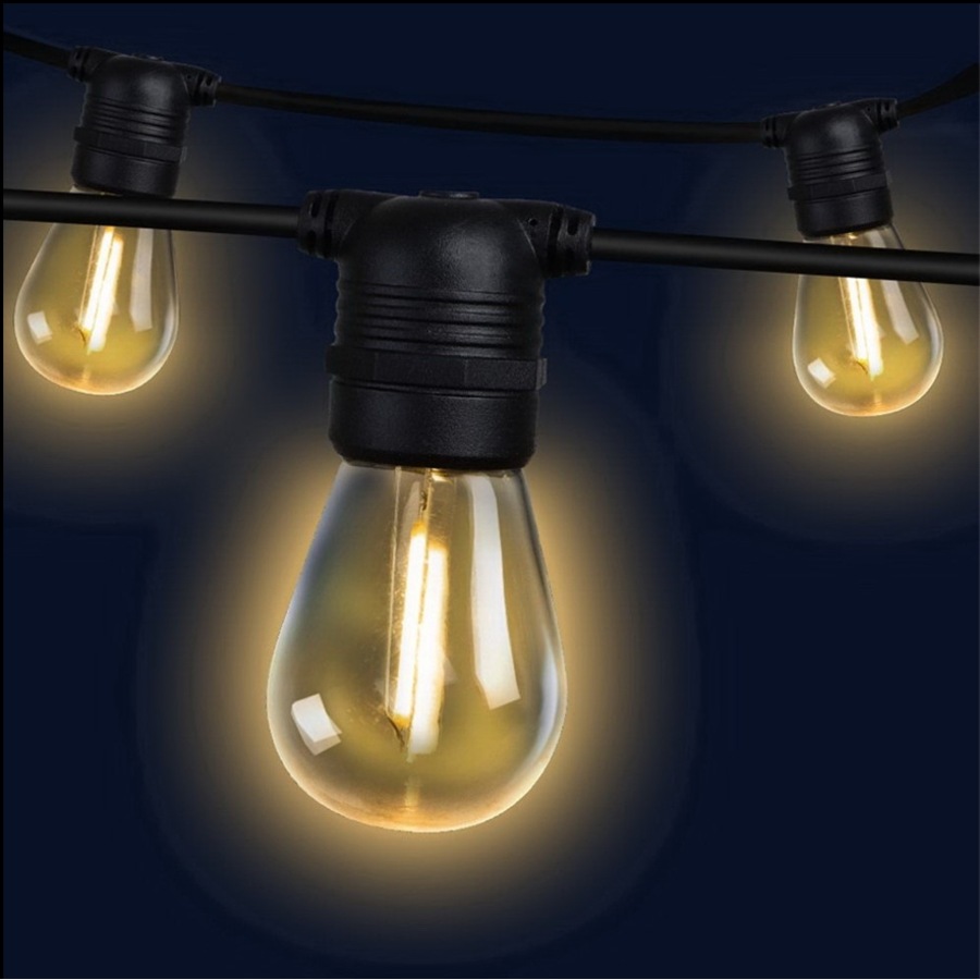 Elora Festoon String Lights 100m LED Outdoor Light Waterproof Christmas Wedding Party