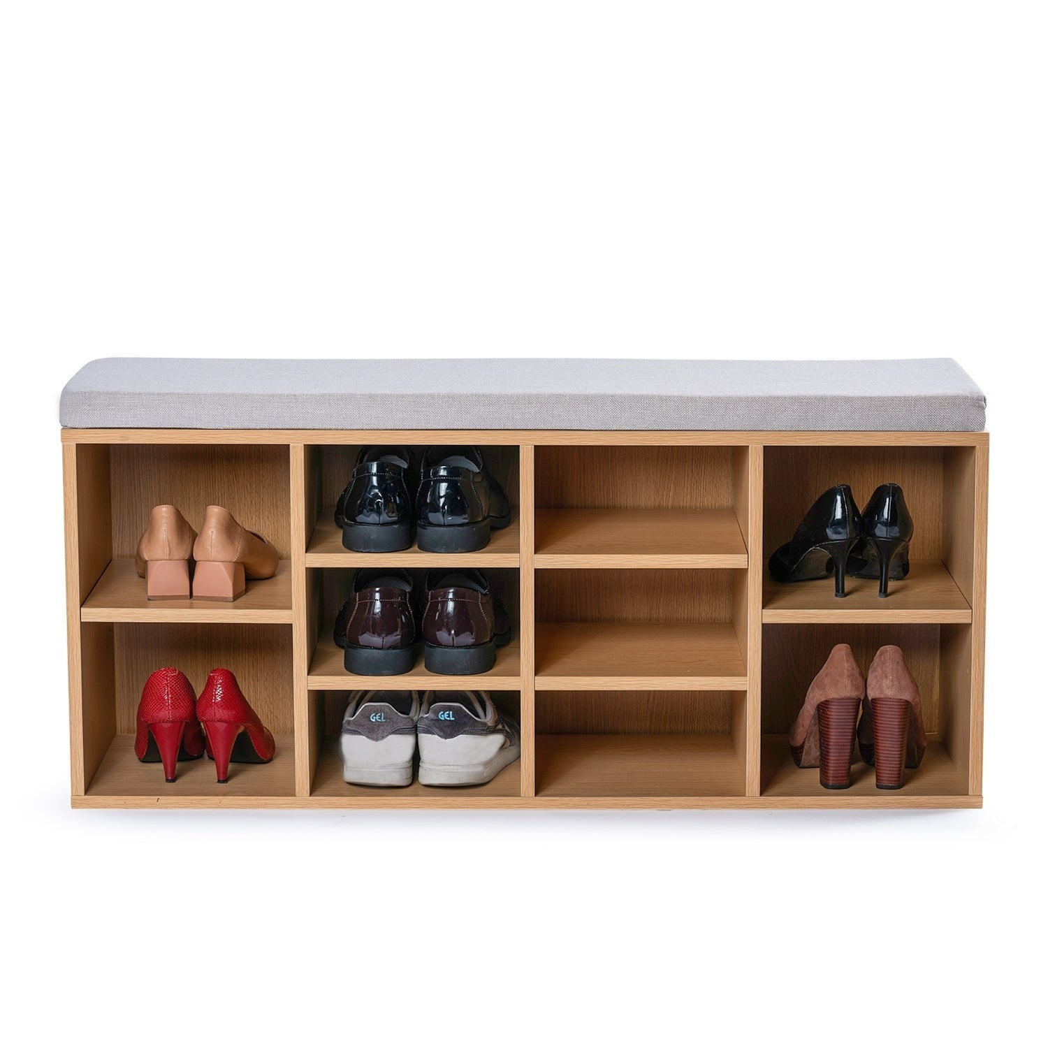 Foret Shoe Cabinet Seat Stool Storage Bench Box Shelf Rack Organiser Cupboard