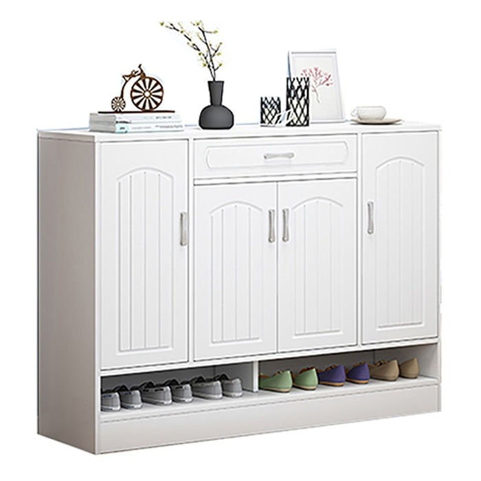 120cm Shoe Shoes Storage Rack Organiser Wooden Shelf Drawer 30