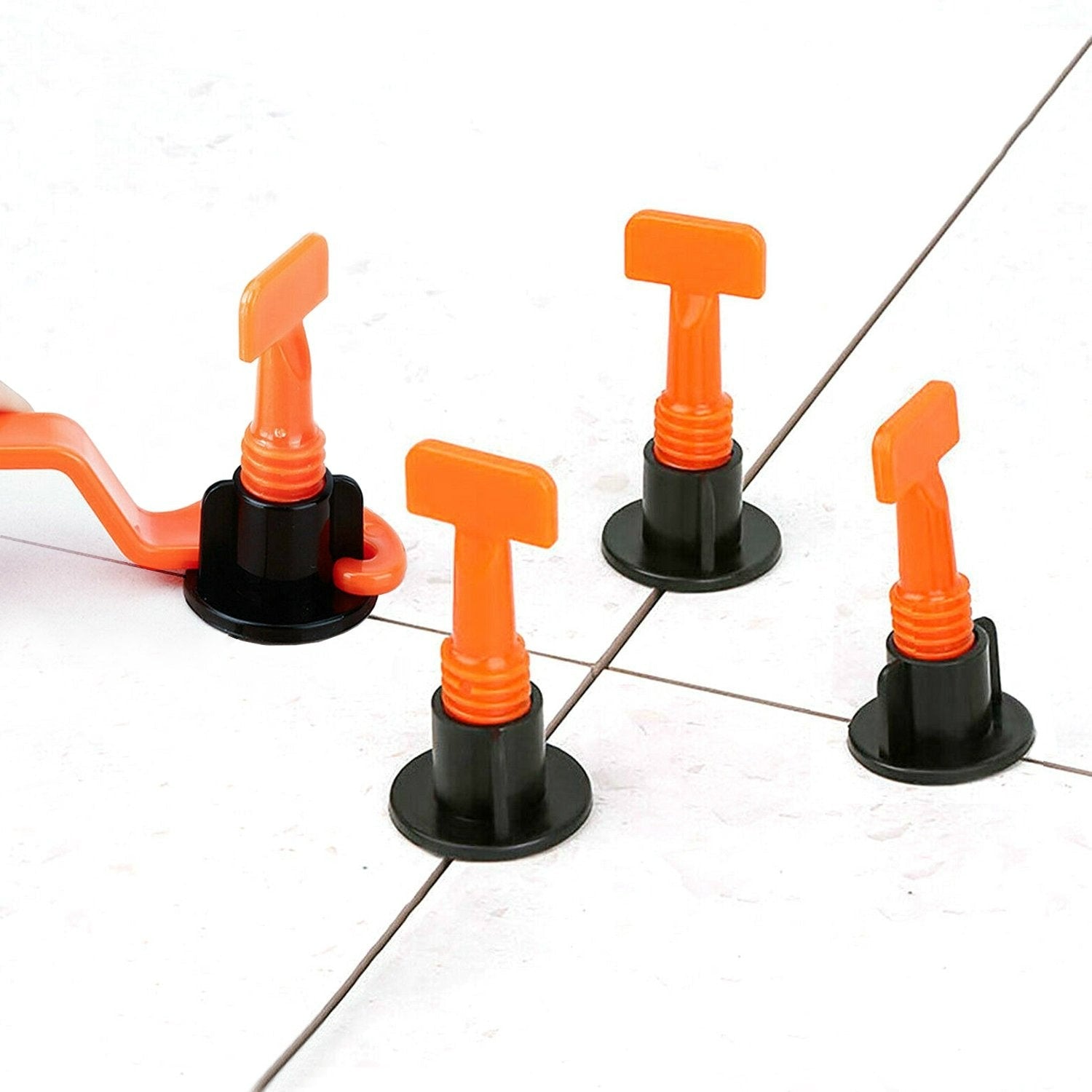 150x Tile Leveling System Reusable Floor Wall Alignment Adjustable Clips Wrench Clip Salesbay