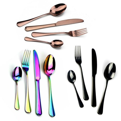 Cutlery Set 16-60 Piece Stainless Steel Knife Fork Spoon