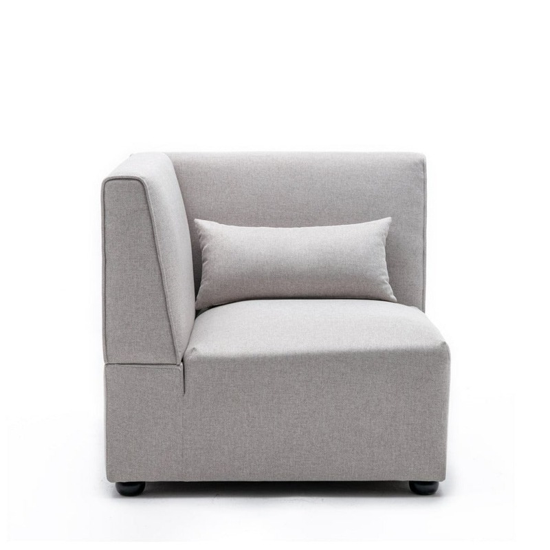 Buy Foret 1pc Sofa Modular Extension Lounge Couch Fabric Corner Seater