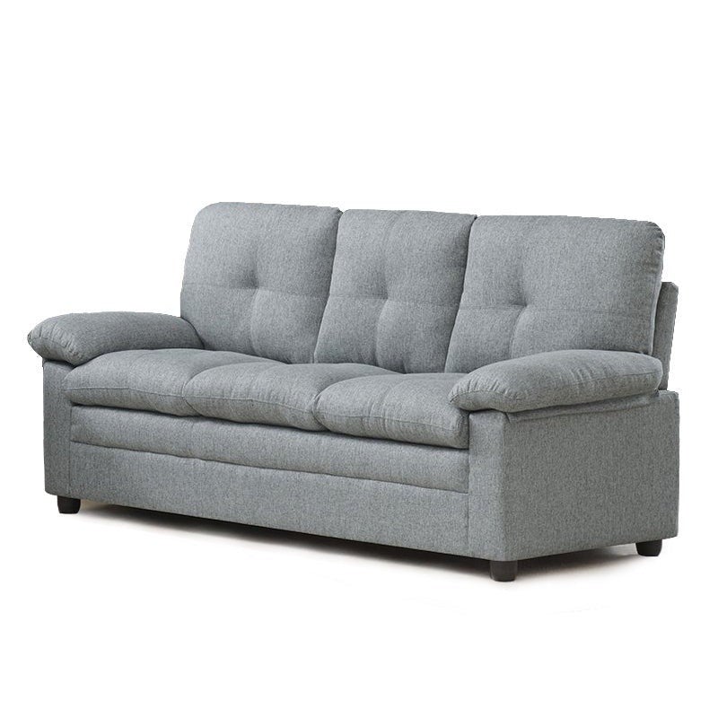 Foret 3 Seater Sofa Sectional Lounge Couch Furniture Modern Fabric Grey