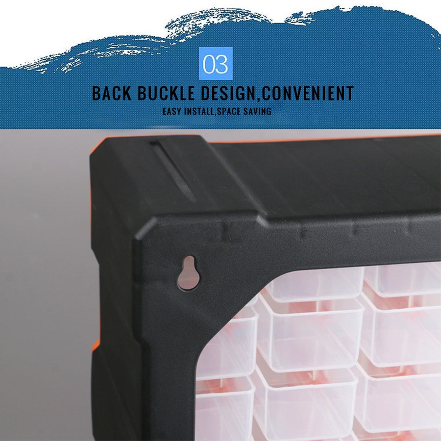 Parts Storage Organiser 39 Drawers Tool Organizer Box Dividers Garage Workshop Workstation