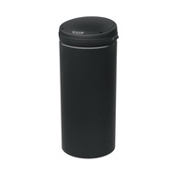 Salesbay Sensor Bin 50L Black Stainless Steel Rubbish Bin Motion Automatic