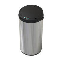 Salesbay Sensor Bin 50L Silver Stainless Steel Rubbish Bin Motion Automatic