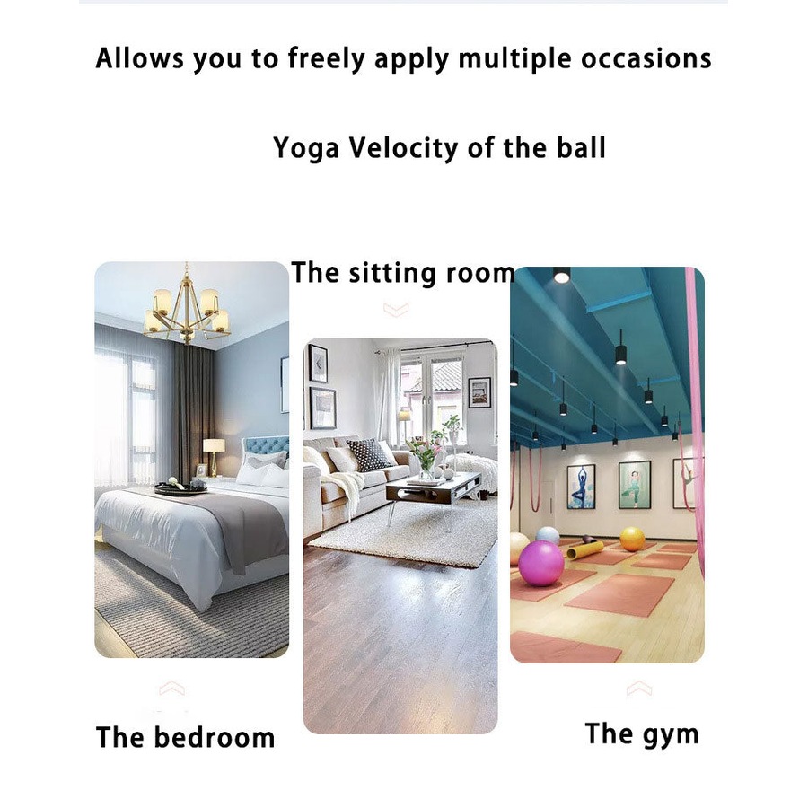 64cm Yoga Wave Speed Bosu Ball Semicircular Balance Thickened Beam Fitness Rehabilitation Training