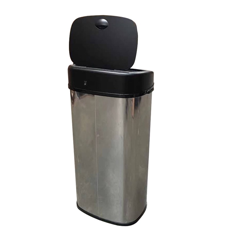 Buy Sensor Bin 68L Silver Stainless Steel Rubbish Bin Motion Automatic