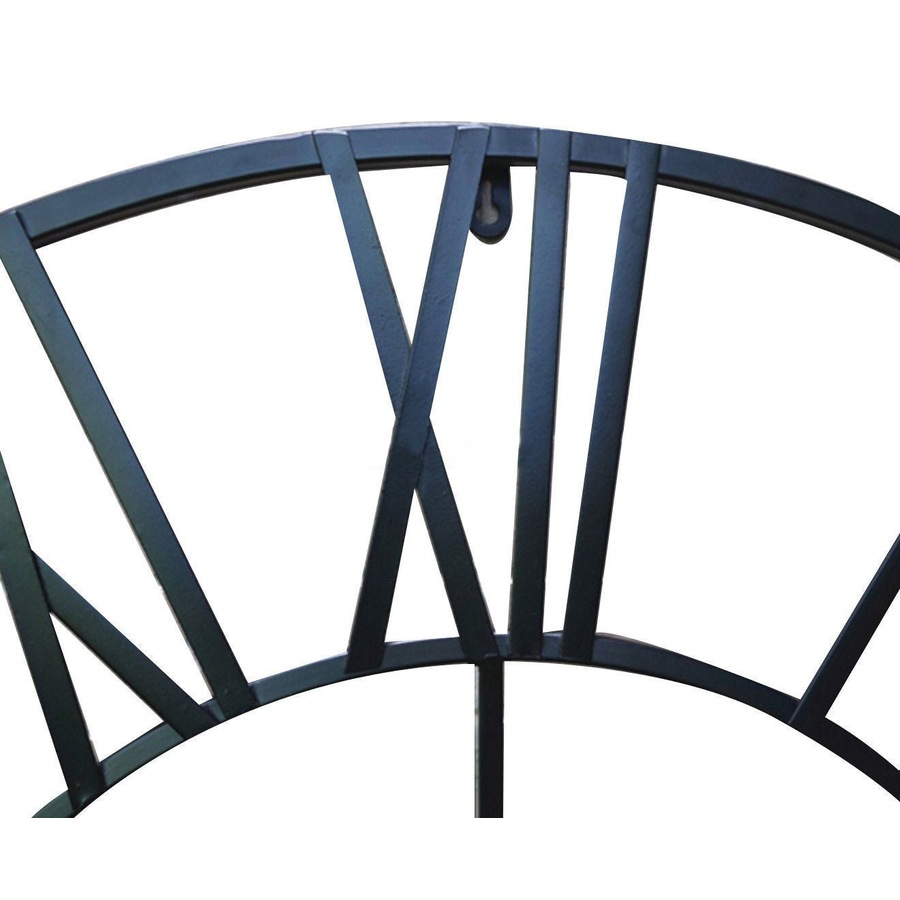 Salesbay 80cm Large Round Wall Clock Metal Industrial Vintage