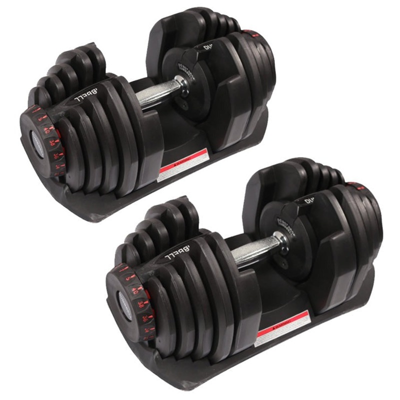 80kg Adjustable Dumbbell Set Home GYM Exercise Equipment Weight 17 ...