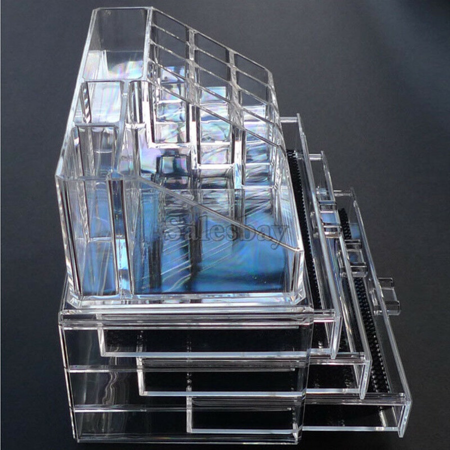 Makeup Cosmetic Organiser Organizer Drawers Jewellery Box Storage Clear Acrylic