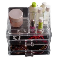 Makeup Cosmetic Organiser Organizer Drawers Jewellery Box Storage Clear Acrylic