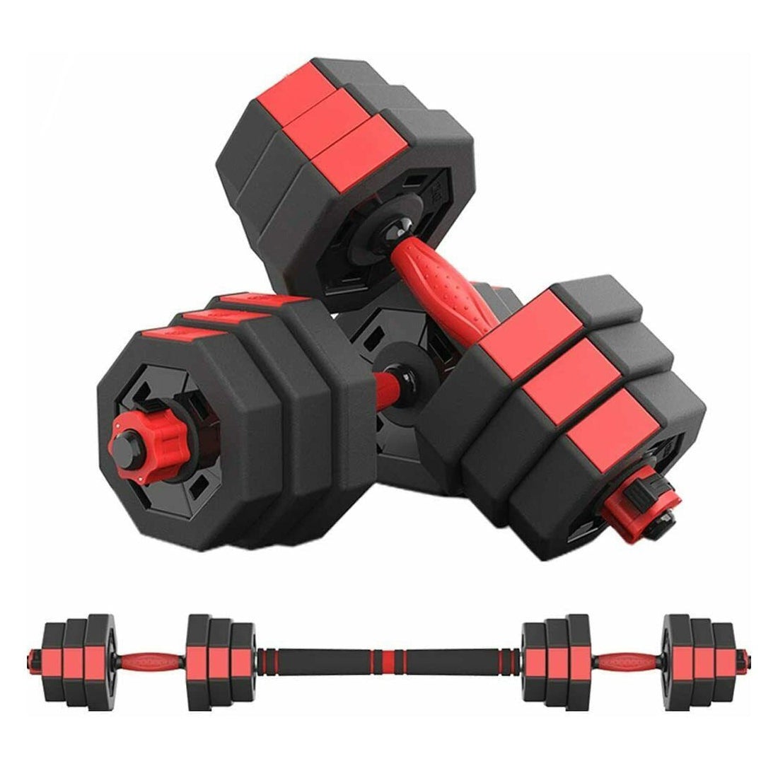 Adjustable Dumbbell Set Octagonal Anti-roll Dumbbell Barbell Fitness Training