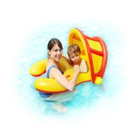 Air Inflatable Inflate Pool Toy Sun Shade Canopy Swim Ring Baby Safety Seat